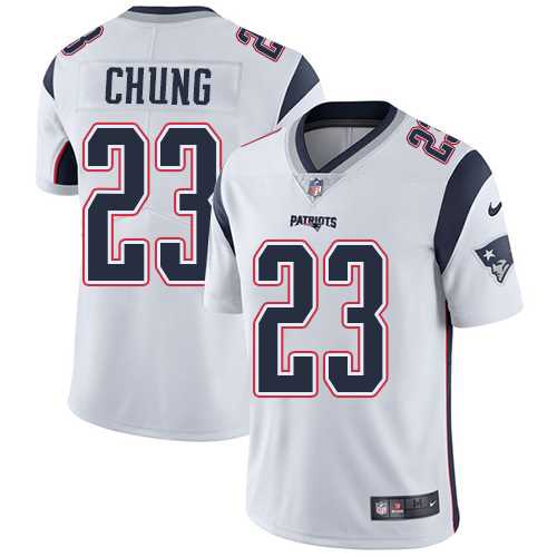 Nike New England Patriots #23 Patrick Chung White NFL Vapor Untouchable Limited Jersey,We sell and wholesale Nike New England Patriots #23 Patrick Chung White NFL Vapor Untouchable Limited Jersey on line form chian!